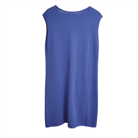 Gudrun Sjoden Womens 2 Piece Set Iris Tunic Dress Cardigan M Blue Floral Pockets - Picture 6 of 16